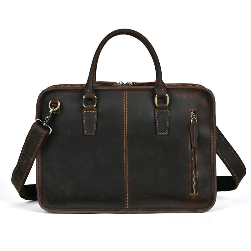 Fashion Personality Retro Cowhide Men's Handbag