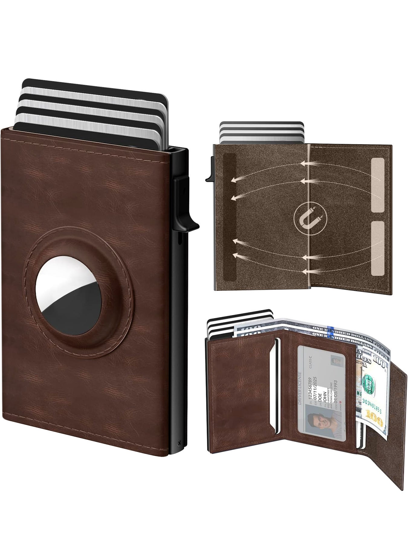 Men's Ultra-thin Smart Wallet Card Clamp