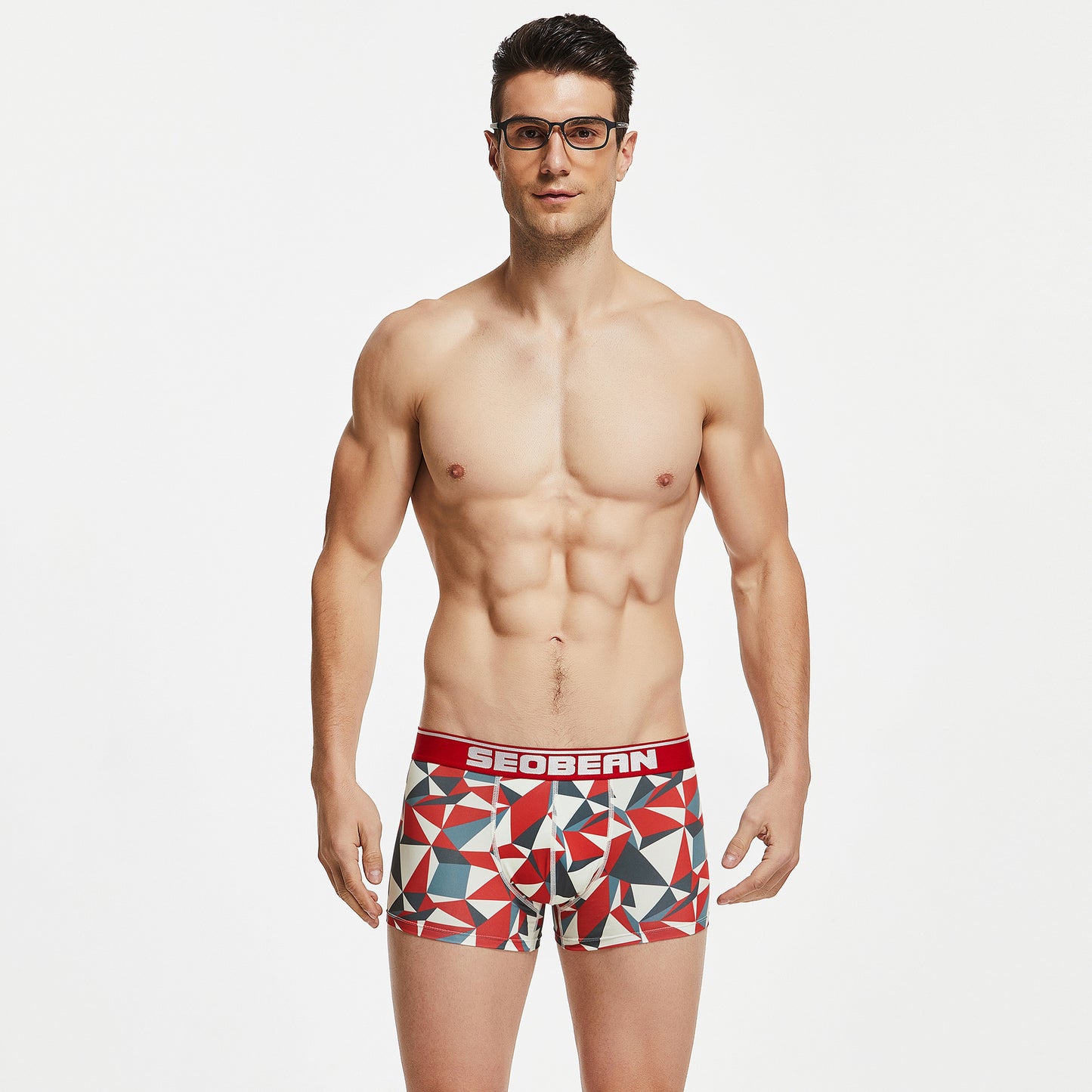 Fashion Geometry Pattern U Convex Boxers