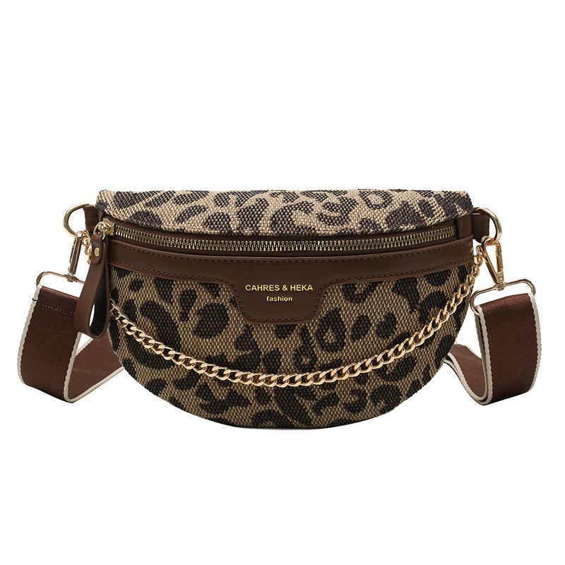 Women's Retro Fashion Leopard-print Shoulder Bag