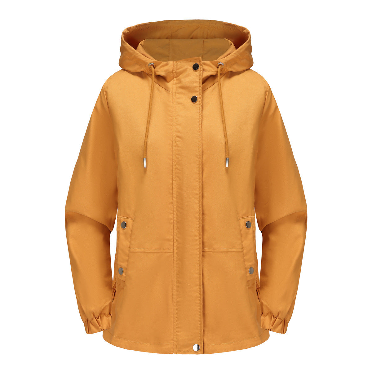 Women's Loose Windproof Jacket Hooded Long Sleeve