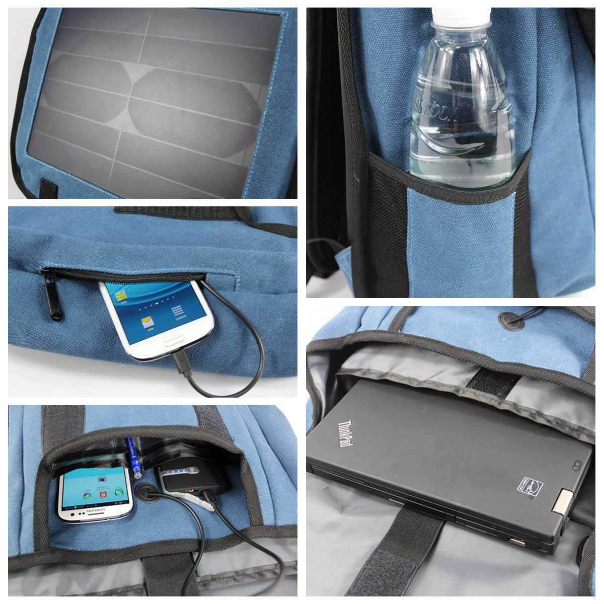 Solar Charging Multifunctional Wear-resistant Large Capacity Outdoor Computer Bag