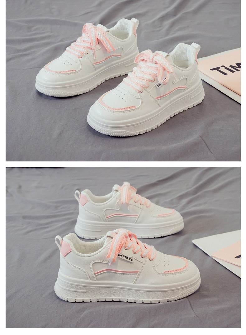 Platform White Shoes Minority All-match Running Leisure Sneakers