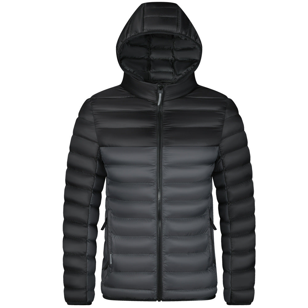 Men's Color Matching Coat Cotton-padded Jacket