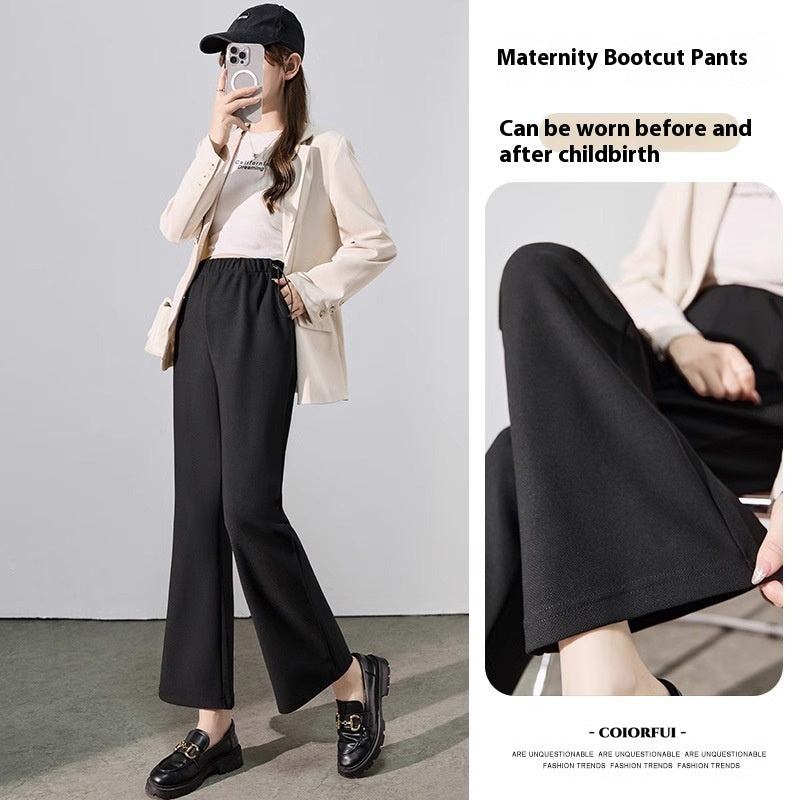 Plus Size Maternity Pants Spring And Autumn Outerwear Bootleg Pants