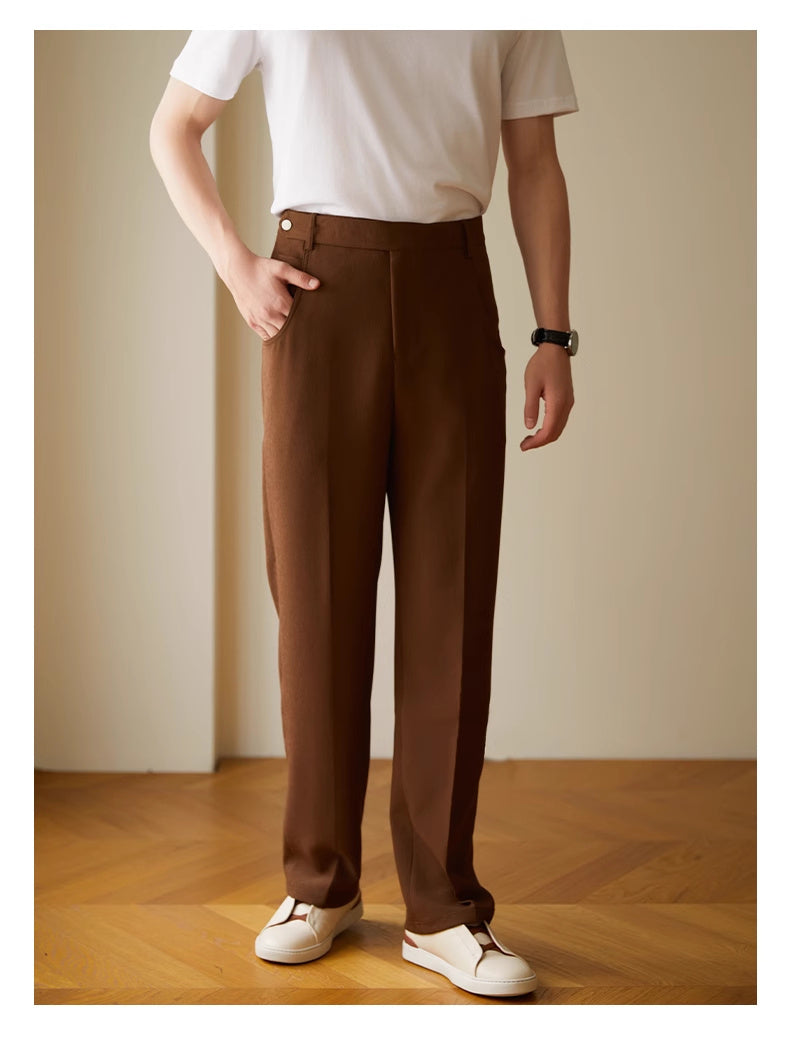 Straight Casual Long Pants Men's Thin