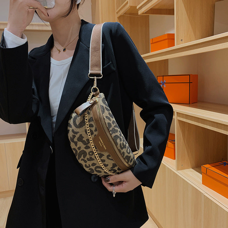 Women's Retro Fashion Leopard-print Shoulder Bag