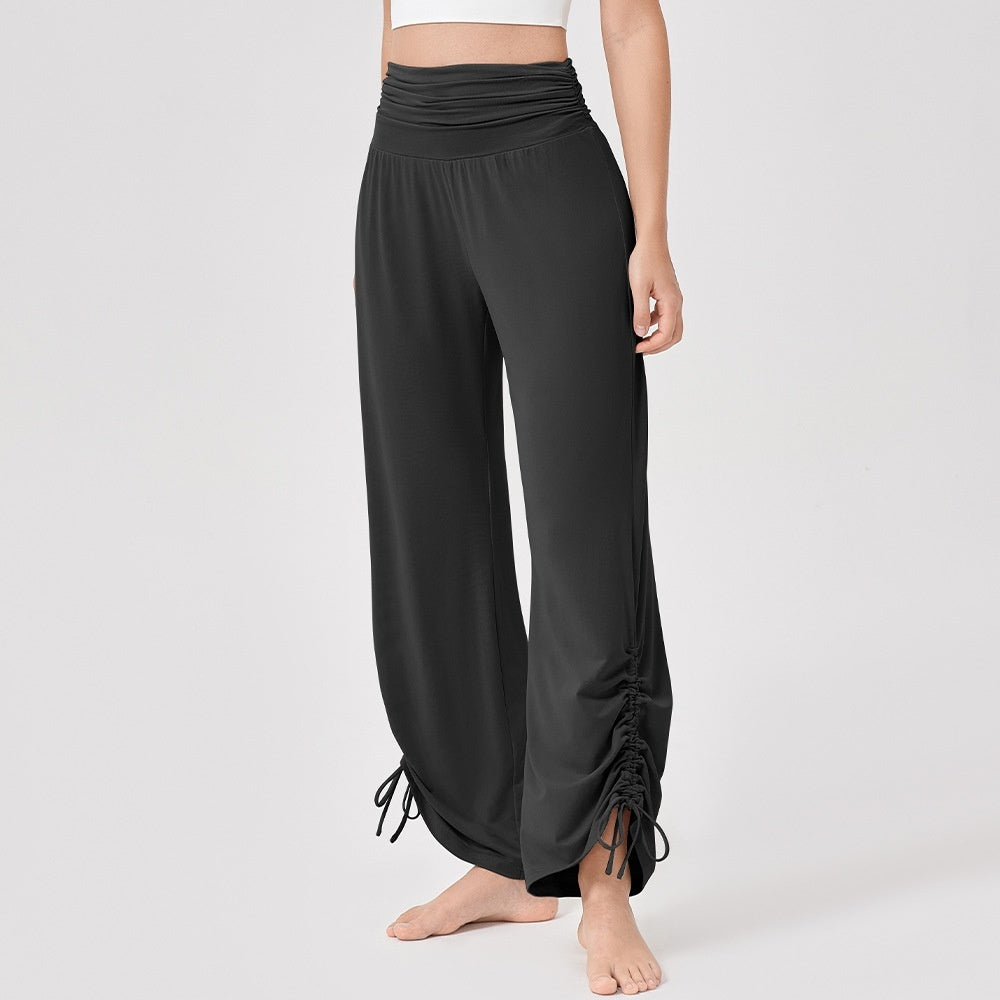 Women's Yoga High Waist Loose Wide Leg Pants Draping Soft And Breathable