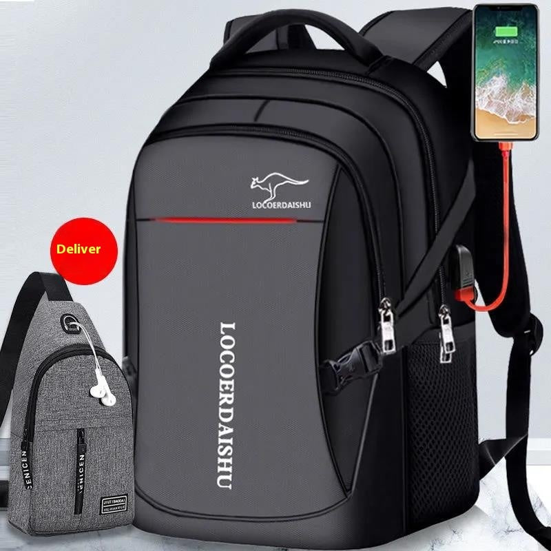 Large Capacity High Student Schoolbag Travel Men's Backpack