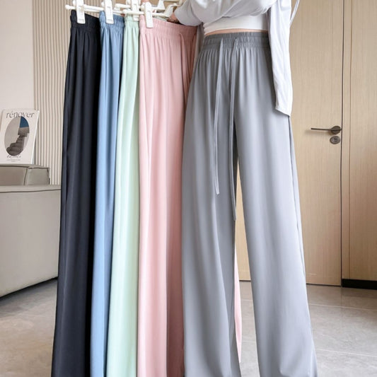 Women's Casual Loose Ice Silk Sunscreen Pants