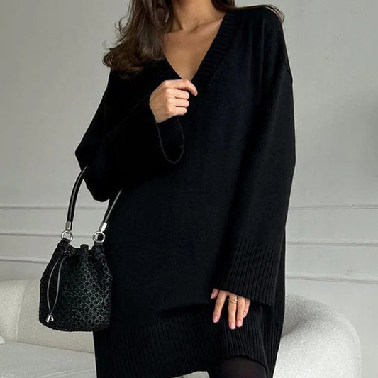 Loose Casual Mid-length Sweater