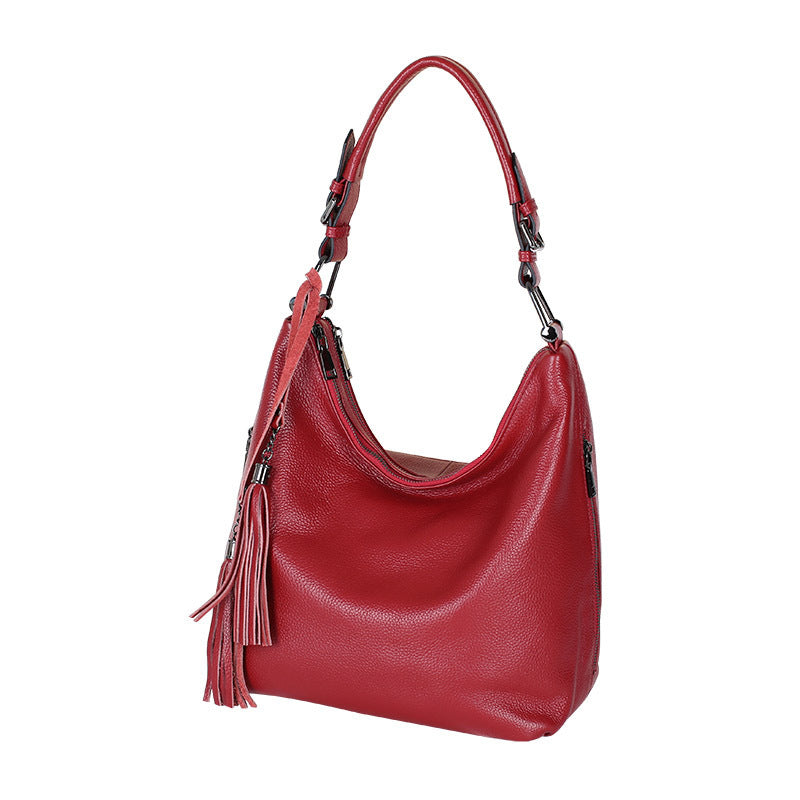 Women's First Layer Cowhide Shoulder Bag