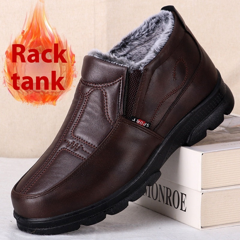 Winter Elderly Cotton Shoes Polyurethane Thick Cotton Boots Thick Warm