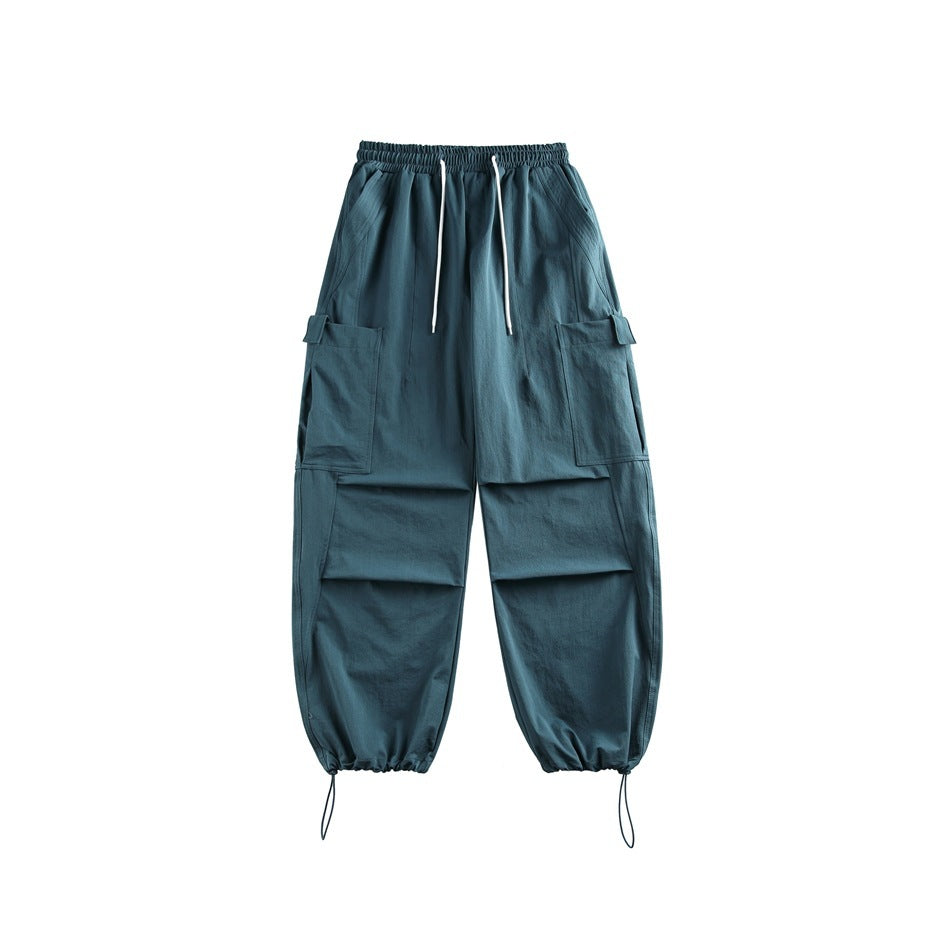 Casual Straight-leg Loose Cargo Pants Male