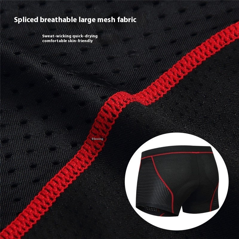 Breathable Cycling Pants Sports Underwear Men's Thickened Shock-absorbing Silica Gel Pad Cycling Shorts