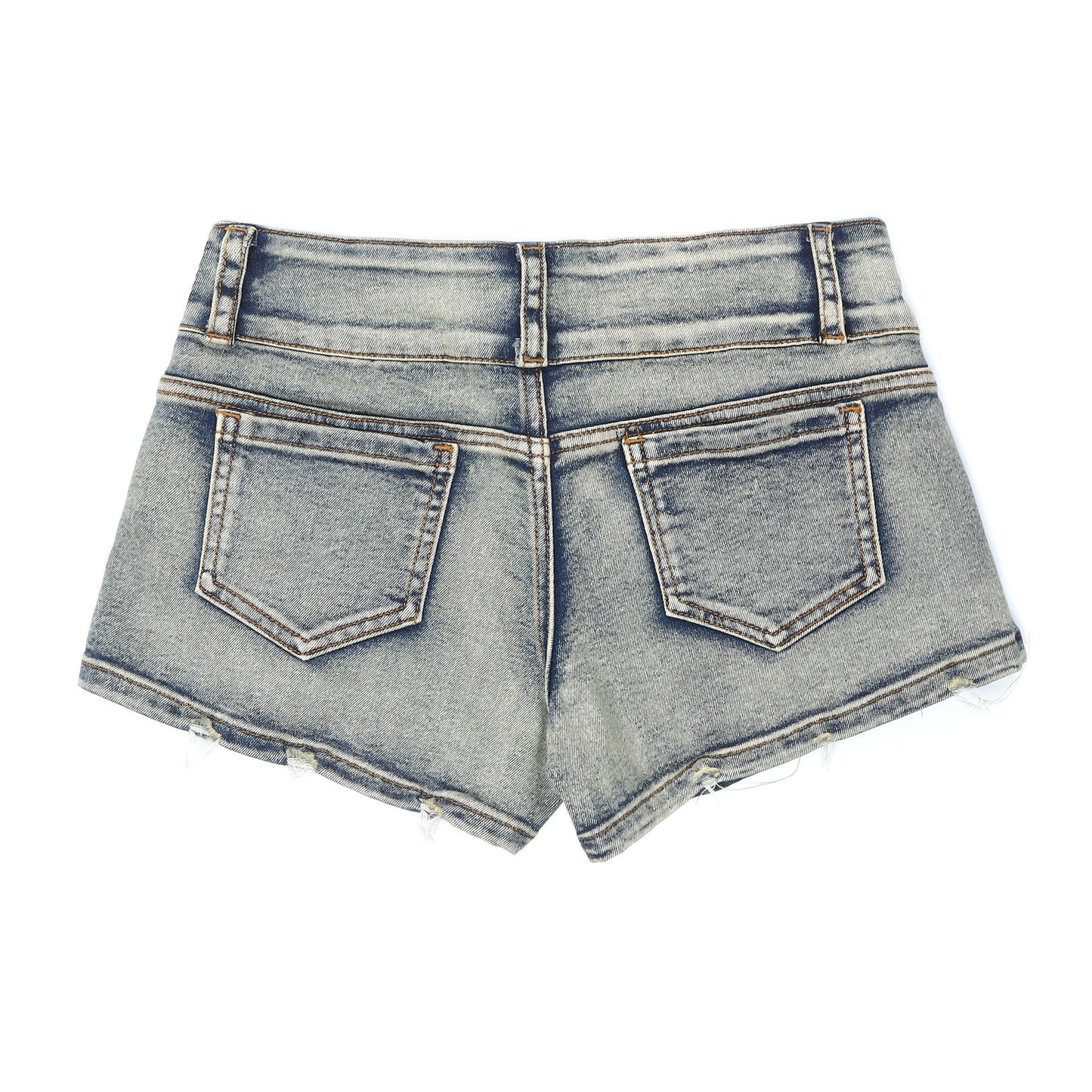 Denim Washed Short Slimming Pants