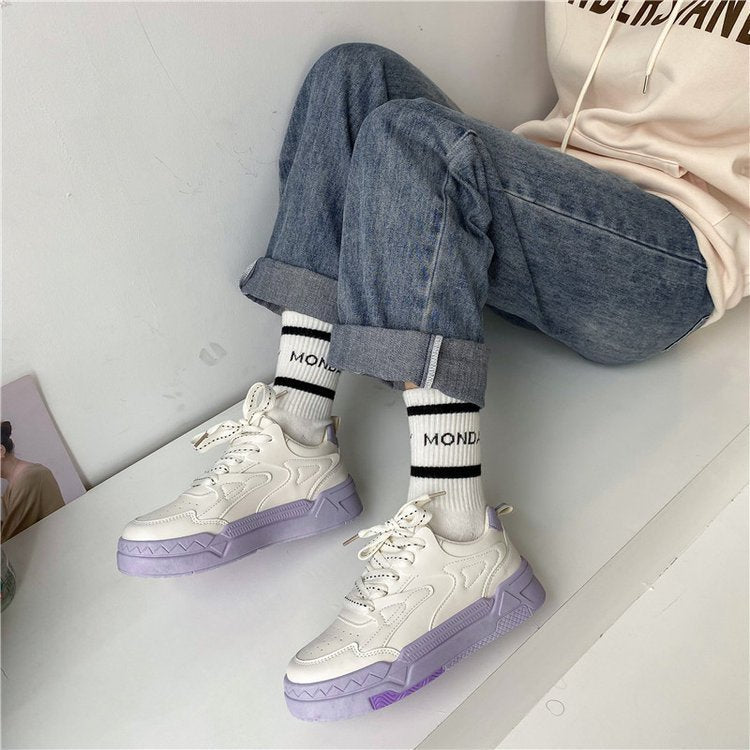 Versatile Retro Ins Trendy High Appearance Sneakers