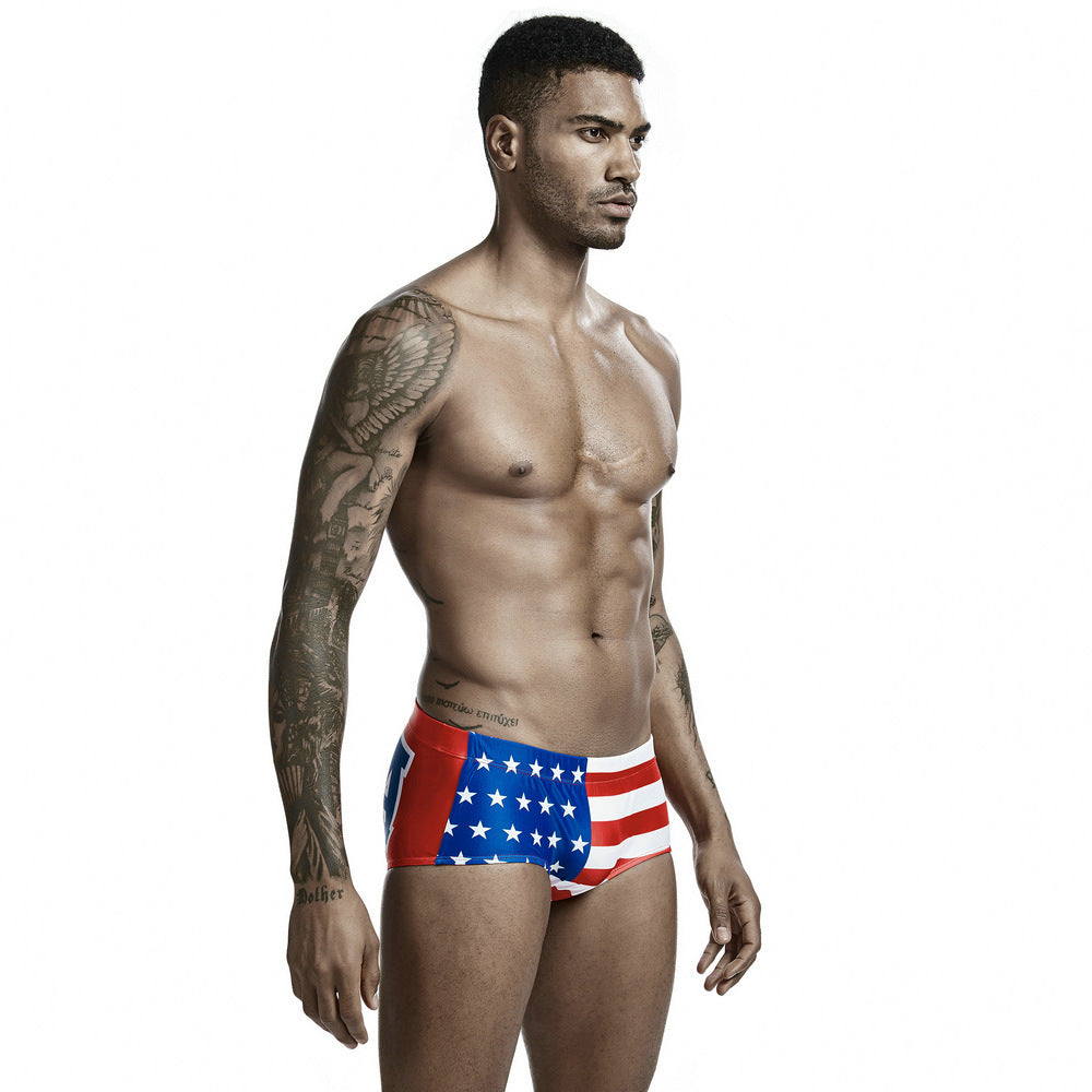 Men's Swimming Trunks Cross-border Men's Swimming Trunks Flag Swimming Trunks Men