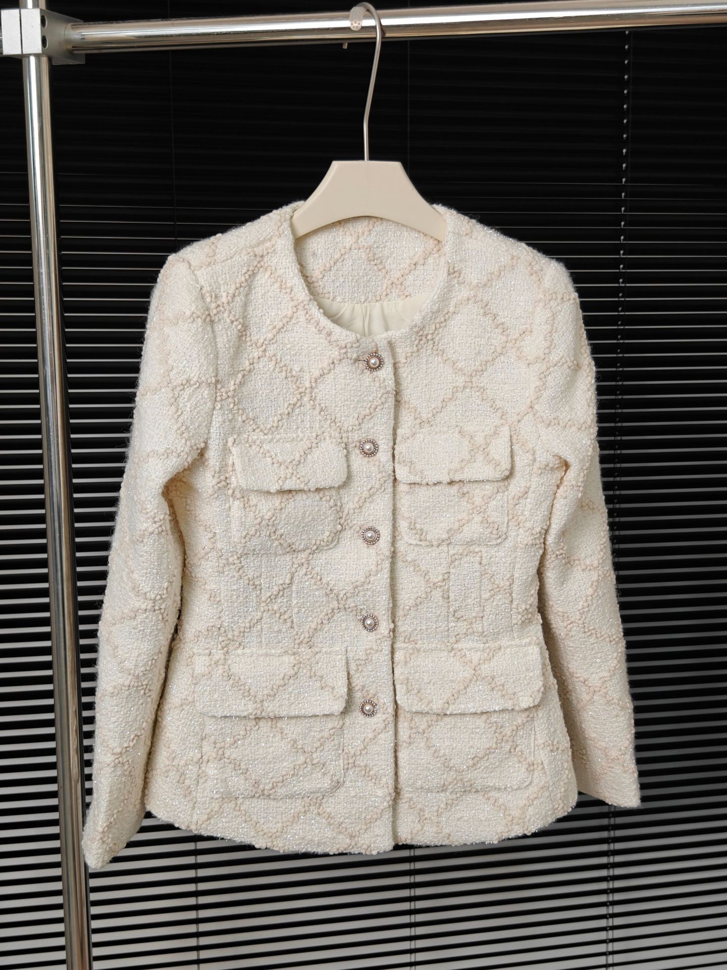 High-end Socialite Diamond Plaid Hunting Jacket Jacket Two-piece Set