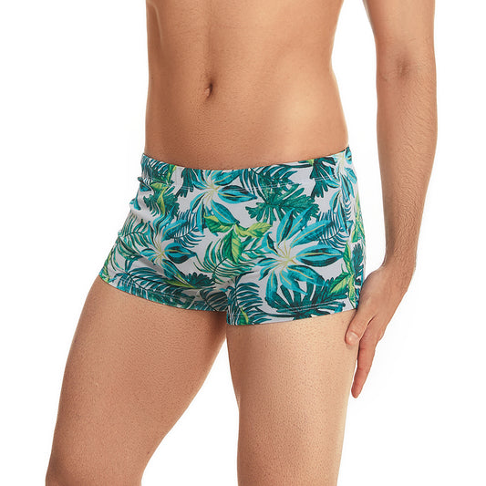 Men's Printed Swimming Trunks Tether Low Waist Boxer