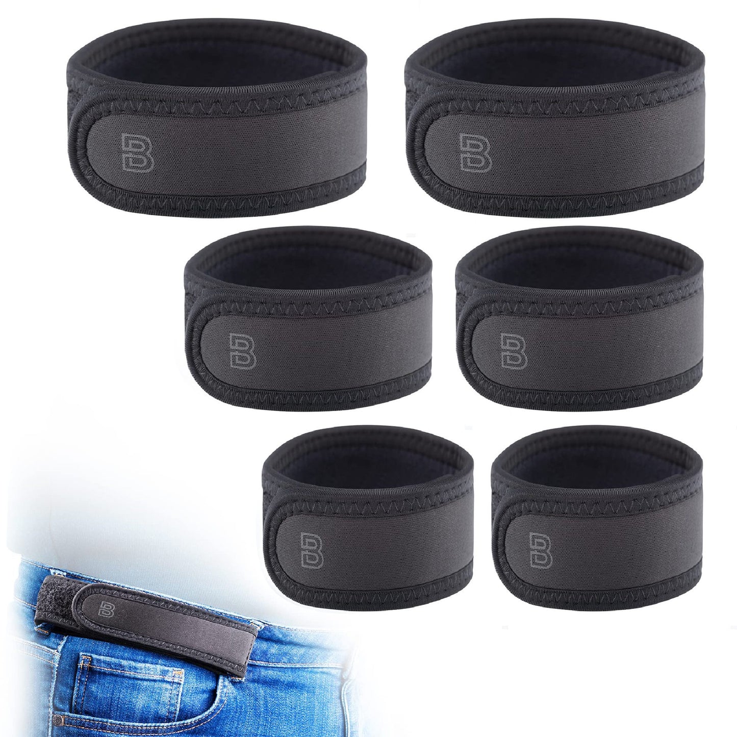 Non-buckle Elastic Waist Belt Portable Nylon