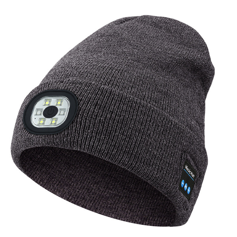 Removable And Washable Rechargeable LED Luminous Lighting Knitted Hat