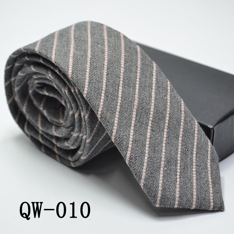 Men's Tie Super Narrow Wool-like Elegant And Elegant