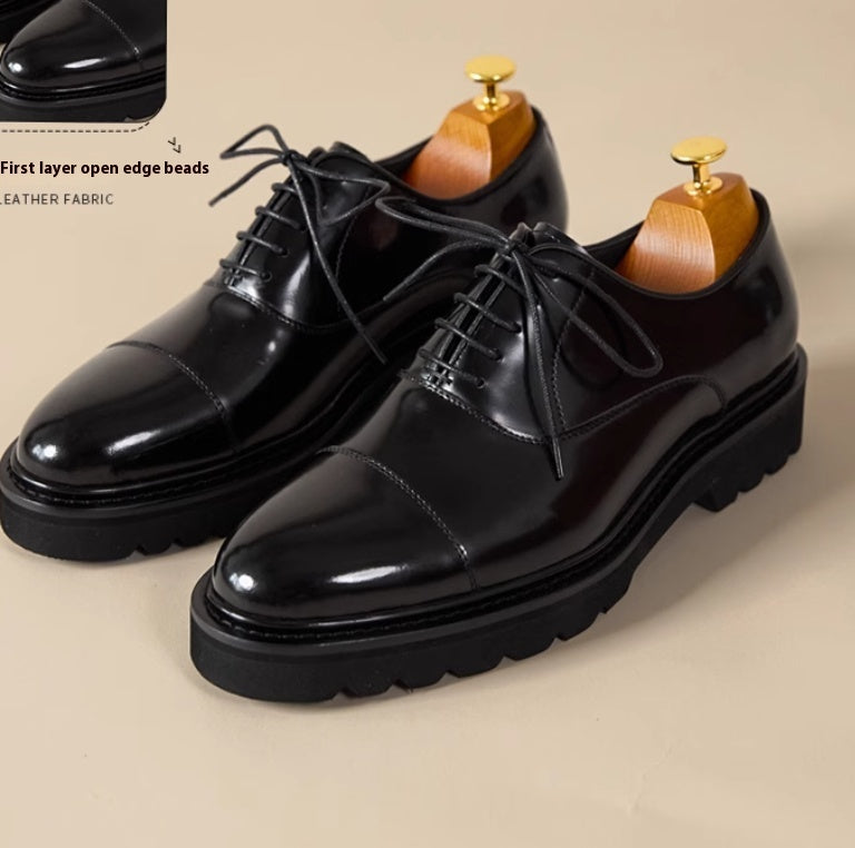 Men's Casual Flat Leather Shoes Plus Size