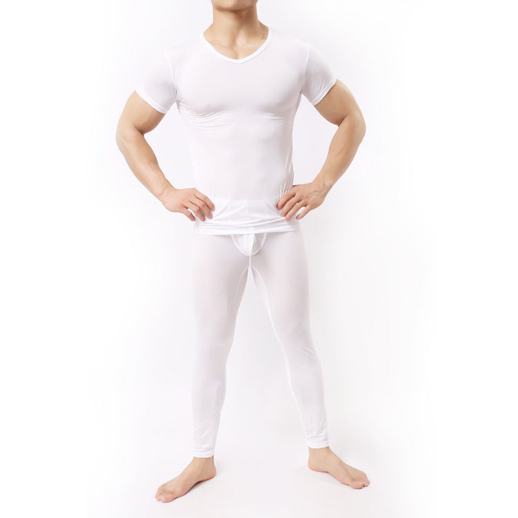 Solid Color Nylon Comfortable Soft Underwear T-shirt