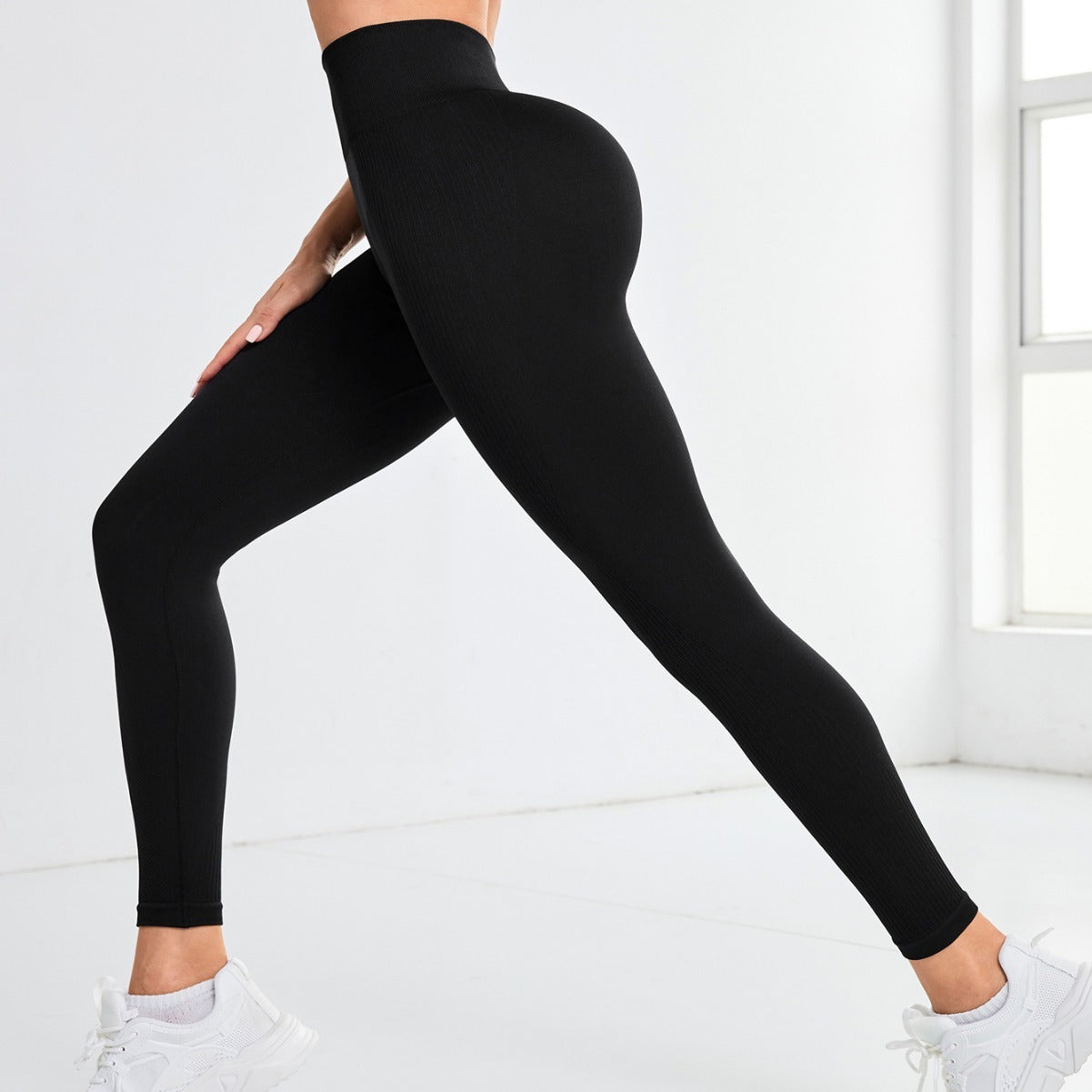 High Waist Hip Lift Workout Running Stretch Tight Yoga Exercise Pants