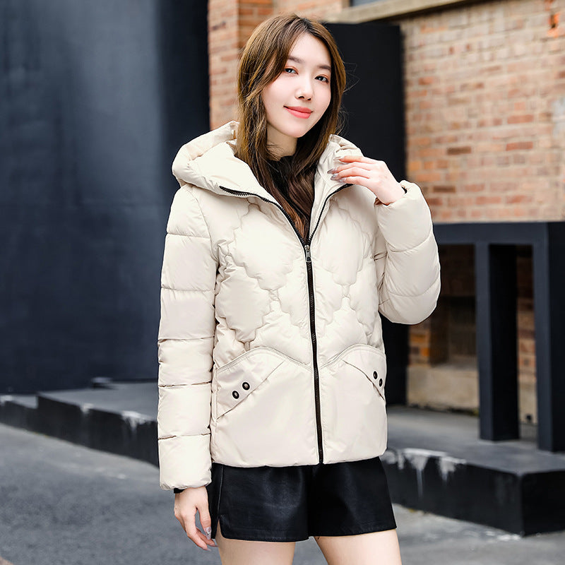 Cotton Coat Rhombus Thickened Cotton Coat Fleece-lined Cotton Coat Jacket