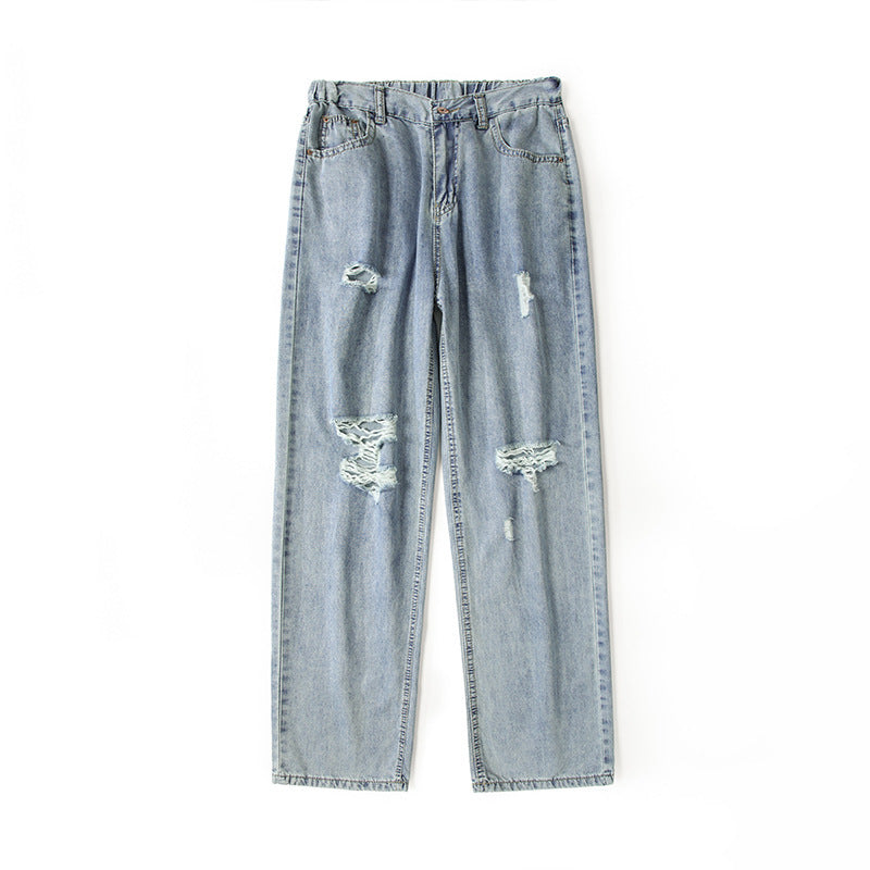 American Street Pu Shuai Straight-leg Trousers