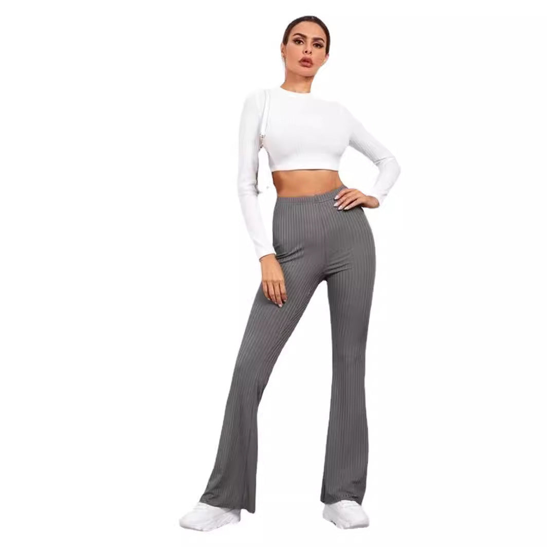 Horn High Waist Yoga Pants Sports Trousers