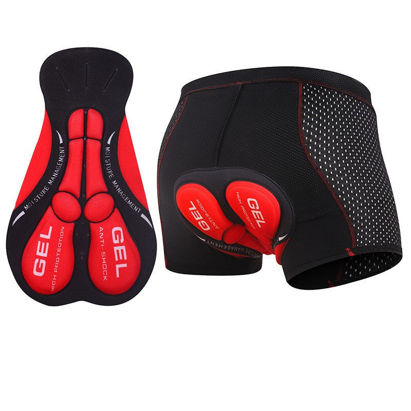 Breathable Cycling Pants Sports Underwear Men's Thickened Shock-absorbing Silica Gel Pad Cycling Shorts