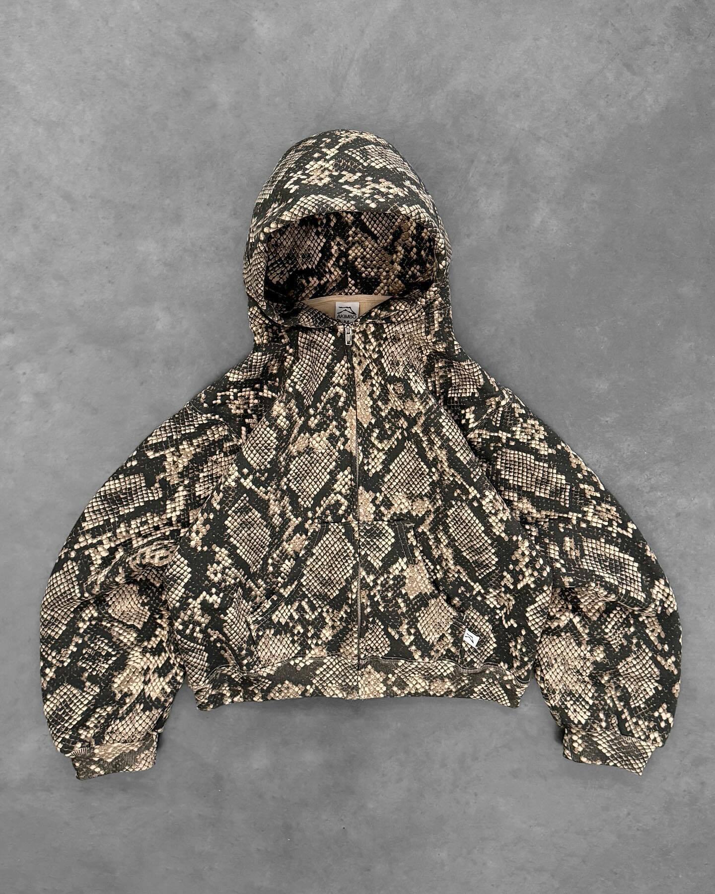 Python Print Neutral Loose-fitting Hoodie Suit