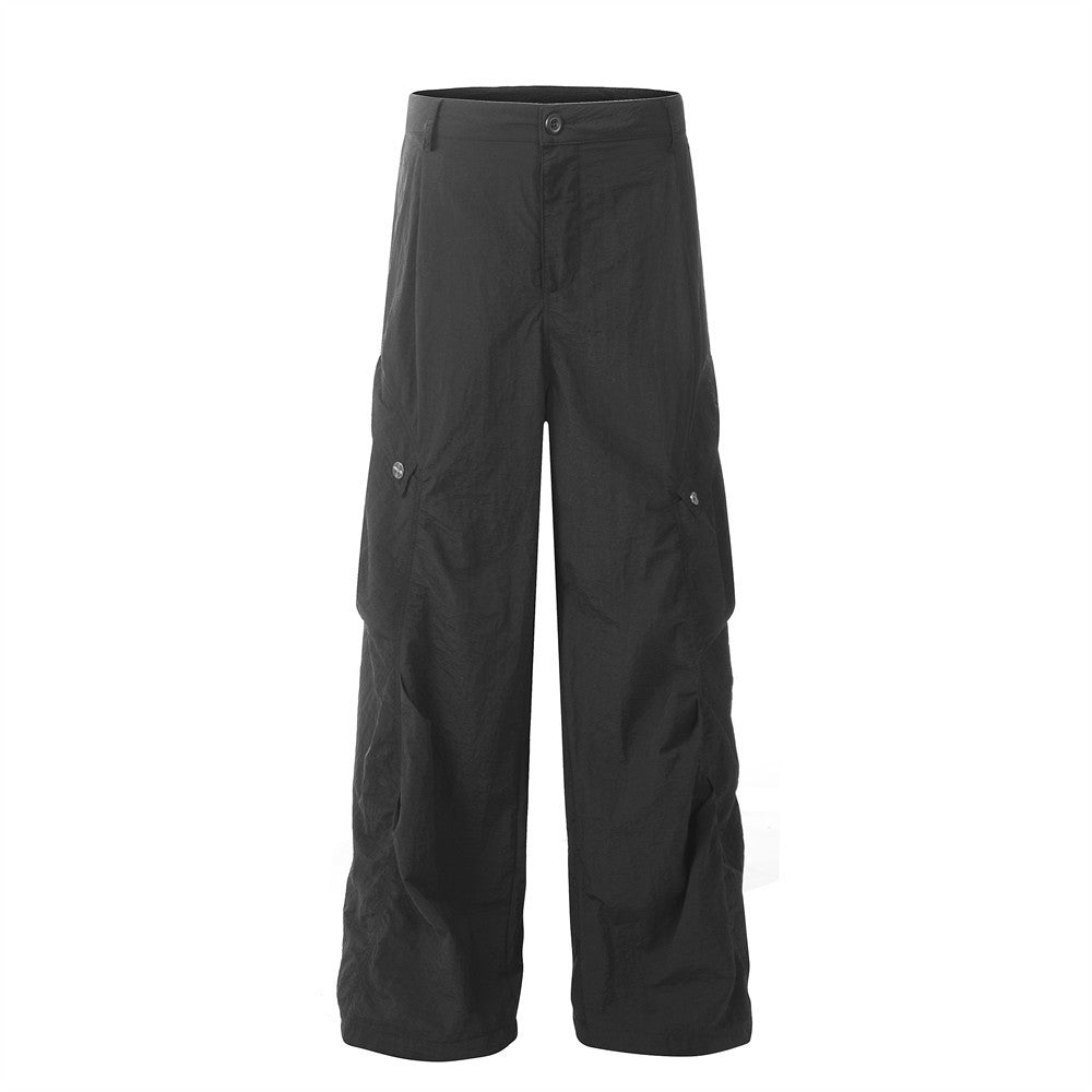 Hip Hop Big Workwear With Pocket Trousers Men's Design Sense