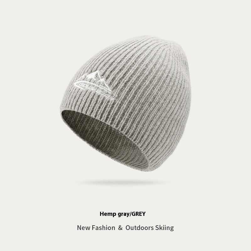 Autumn And Winter Wool Knitted Hat Men's Thick Windproof Warm Hat