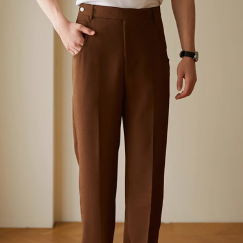 Straight Casual Long Pants Men's Thin