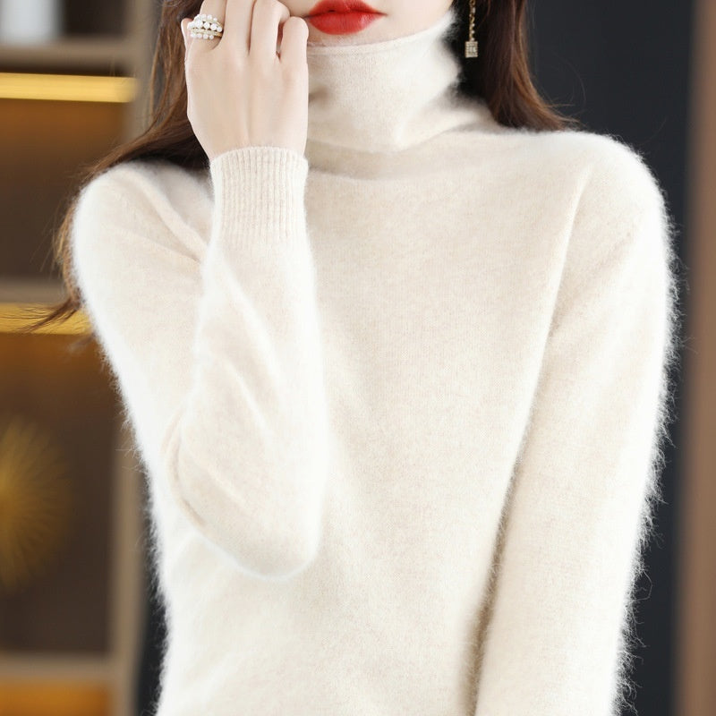 Pullover Short Mink Wool Knitted Sweater Bottoming Shirt