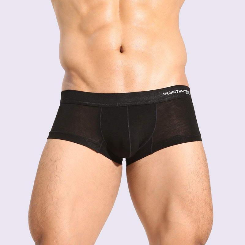 Men's Solid Color Breathable Plus Size Modal Underwear