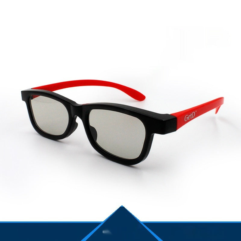 Cinema Sub-transparent Round Polarized Lens Stereo Glasses