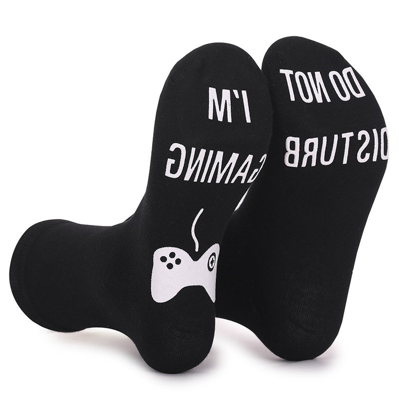 Men's Socks Pure Cotton Socks Socks Letter Printing Dispensing Tube Socks