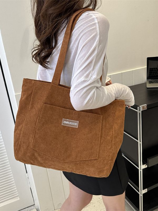 Fashion Corduroy Shoulder Bag Women