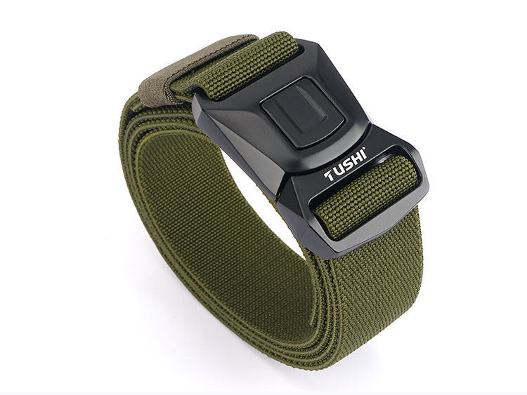 Quick Release Release Buckle Tactical Nylon Stretch Belt