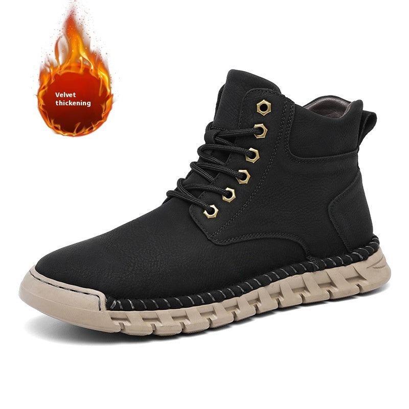 Autumn And Winter High-top Velvet Thermal Wear-resistant Non-slip Leisure Boots