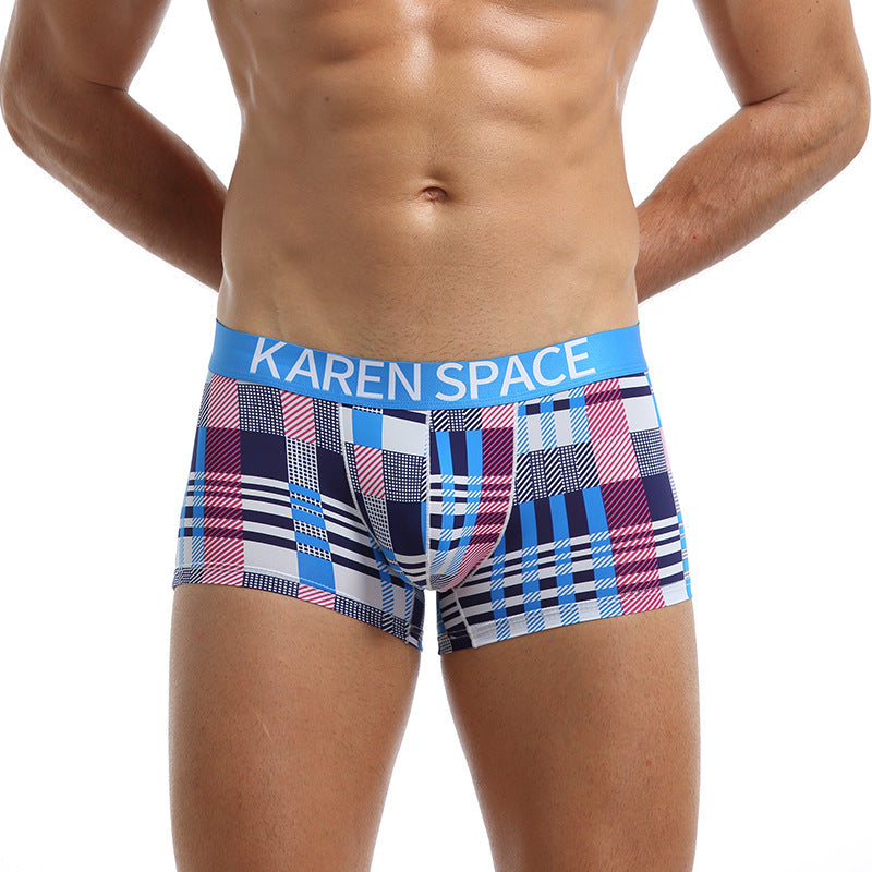 Ice Silk Fashion Printed Boxers