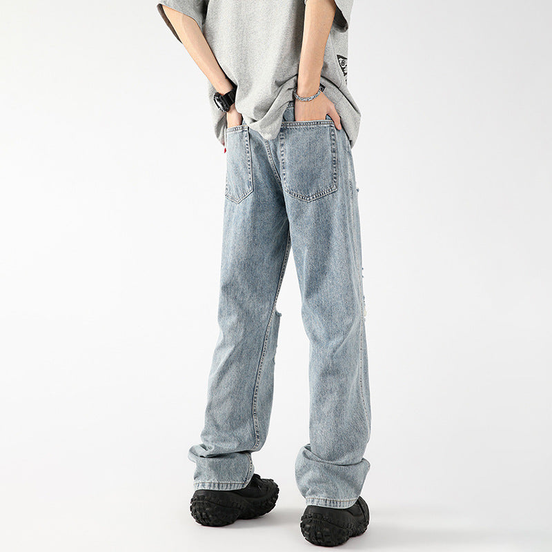 American Street Pu Shuai Straight-leg Trousers