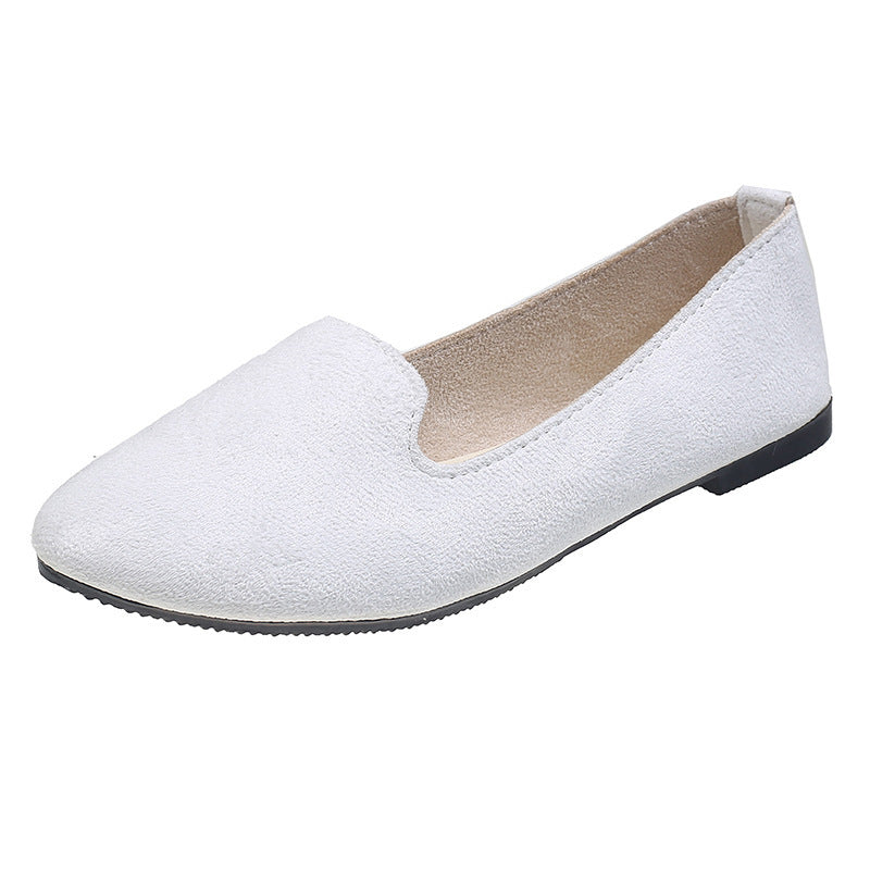 Spring And Autumn Women's New Candy Color Work Flat Shoes