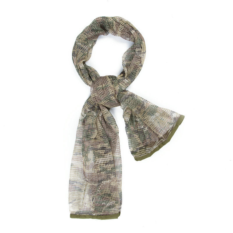 Men's Long Camouflage Multi-purpose Camouflage Breathable Outdoor Scarf