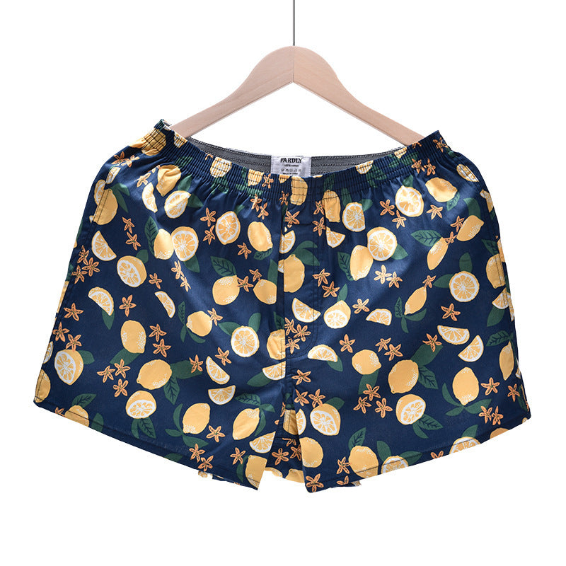 Men's Woven Printed Fashionable Home Shorts